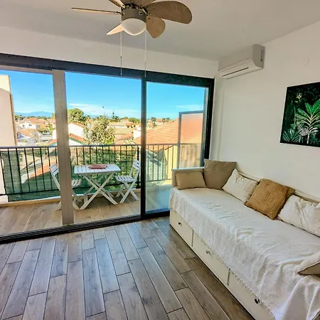 Studio Climatise Avec Balcon - Vue Montagne - 50 M De La Plage Canet-en-Roussillon Exterior photo